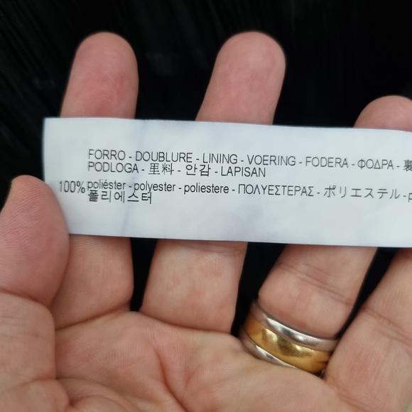 Zara Fringe Dress L 12 Flapper 1920s Black Party Fancy Dress Knee Length - Picture 5 of 10